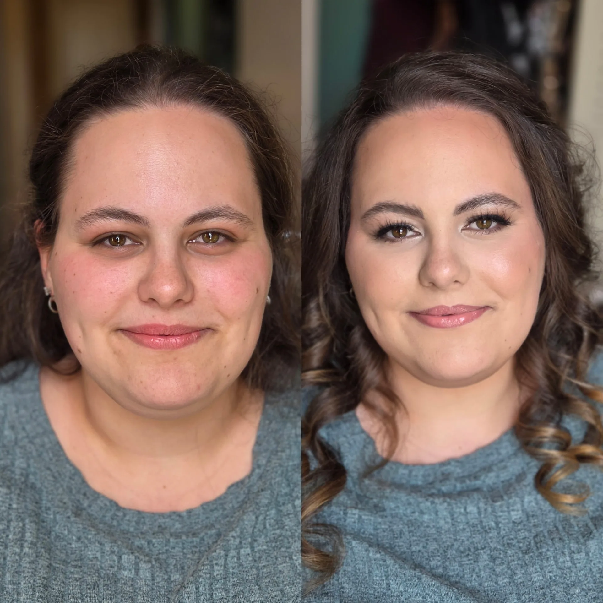 Bridal and glam makeup by Bridgette Goulet, romantic bridal look