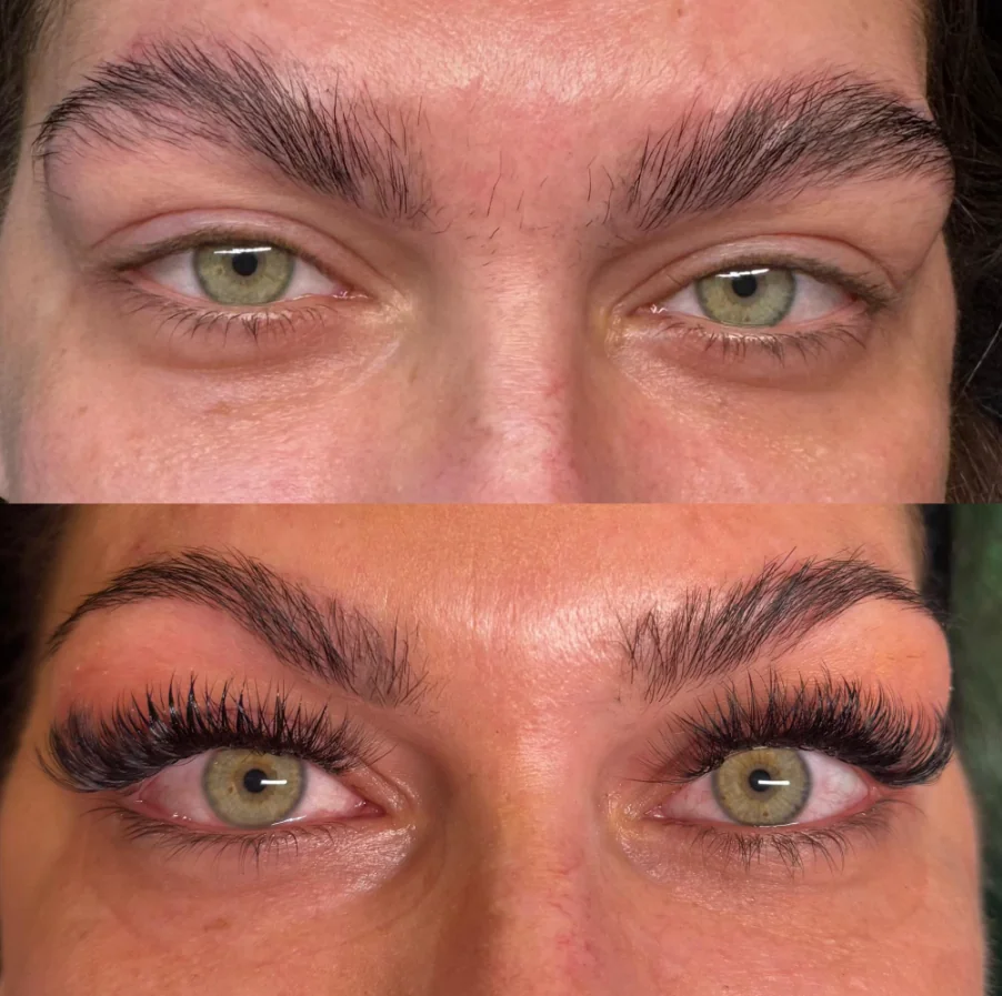 Brow lamination work by Bridgette Aesthetics in Lewiston, Maine 2