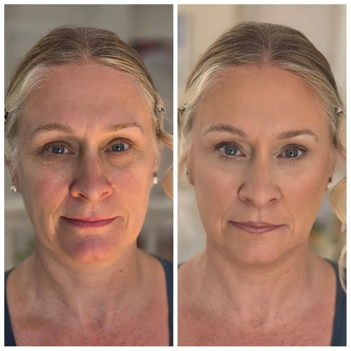 Skin, lash and makeup work by Bridgette Goulet, polished evening look, Lewiston, Maine
