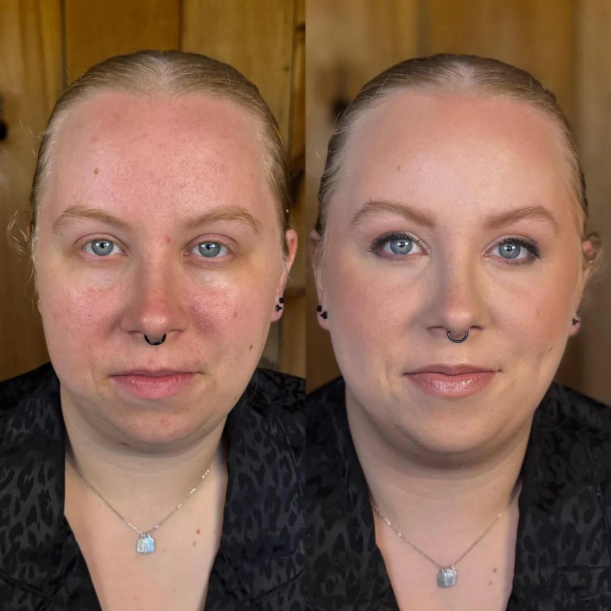 Skin, lash and makeup work by Bridgette Goulet, smooth skin prep and lashes, Lewiston, Maine