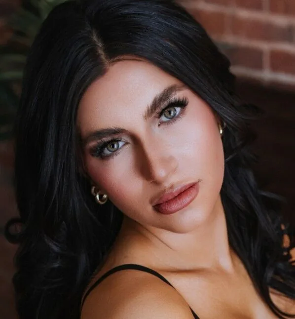 Skin, lash and makeup work by Bridgette Goulet, warm neutral glam, Lewiston, Maine