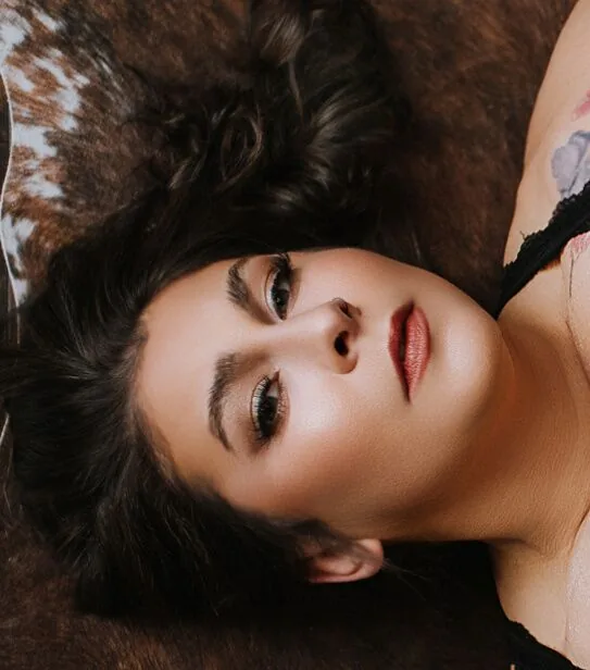 Skin, lash and makeup work by Bridgette Goulet, soft natural finish, Lewiston, Maine