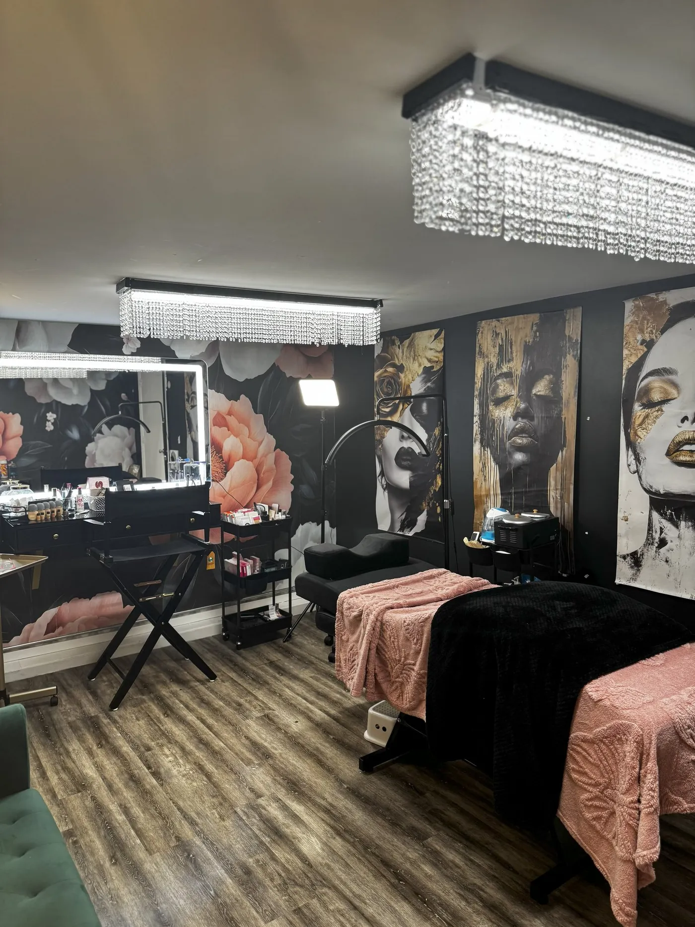 Studio vanity at Bridgette Aesthetics